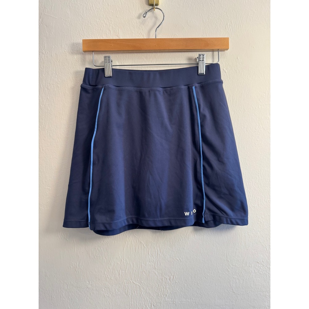 Wilo The Label Womens Navy Blue Athletic Tennis Skort Built In Shorts Size M